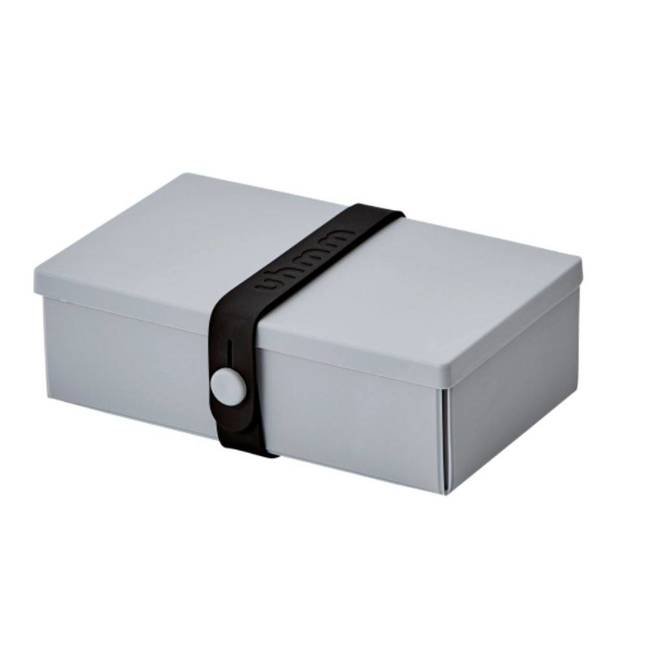 No.01 składane pudełko na żywność Uhmm - light grey / black