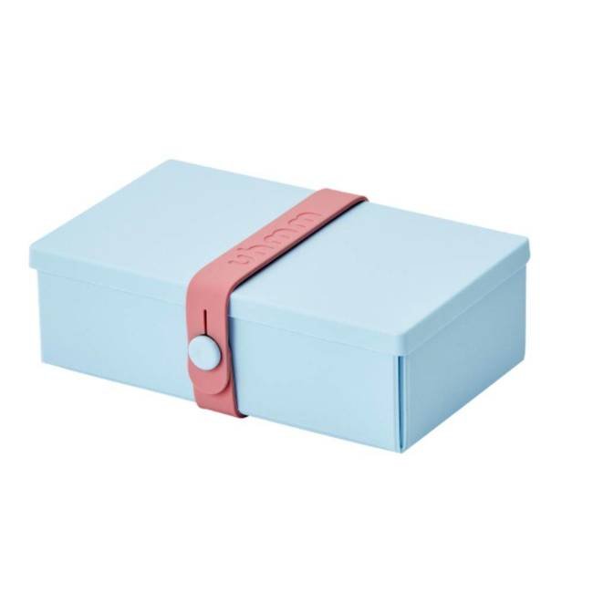 No.01 składany lunchbox Uhmm - light blue / pink