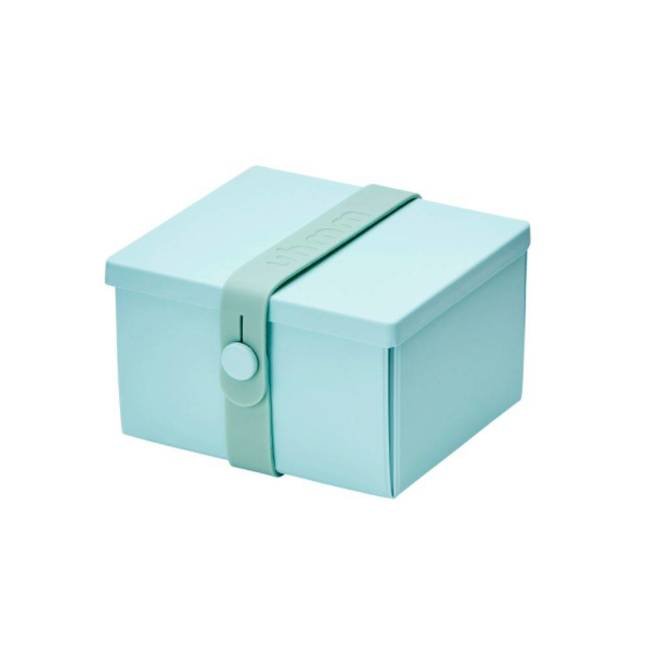No.02 lunchbox składany z opaską Uhmm - mint green / mint