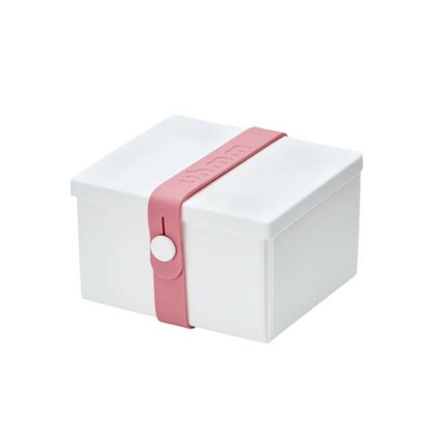 No.02 składane pudełko na długopisy Uhmm - white / pink