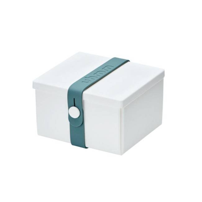 No.02 składane pudełko na kosmetyki Uhmm - white / petrol