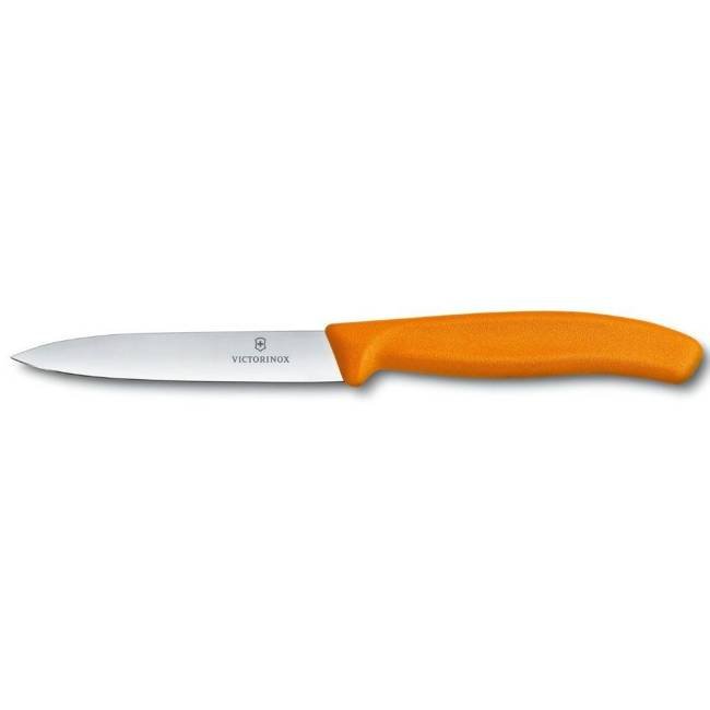 Nóż do obierania 10 cm Swiss Classic Victorinox - pomarańczowy