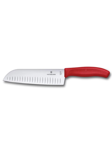 Nóż kuchenny Victorinox Santoku Swiss Classic - red