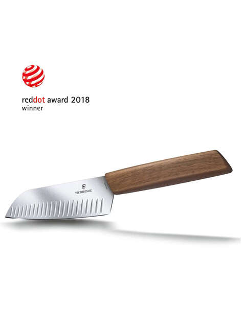 Nóż kuchenny Victorinox Santoku Swiss Modern - walnut wood