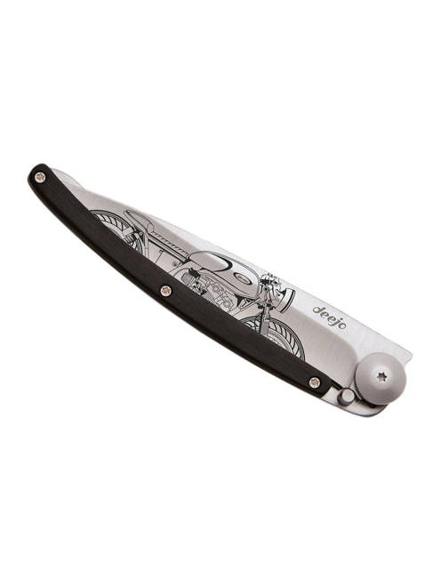 Nóż składany Deejo Pocket Knife Ebony Wood - cafe racer