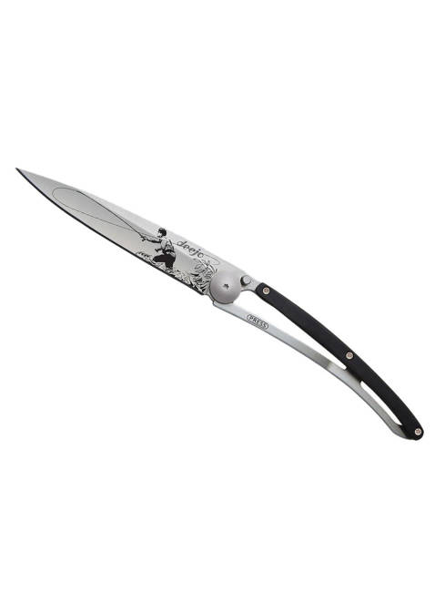 Nóż składany Deejo Pocket Knife Ebony Wood - fly fishing