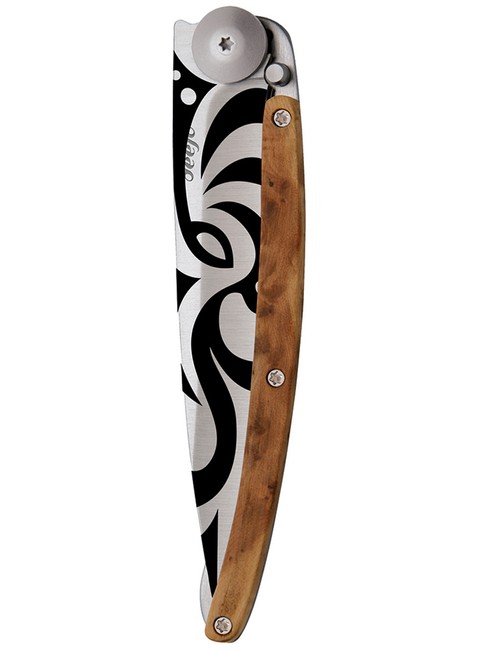 Nóż składany Deejo Pocket Knife Juniper Wood - tribal