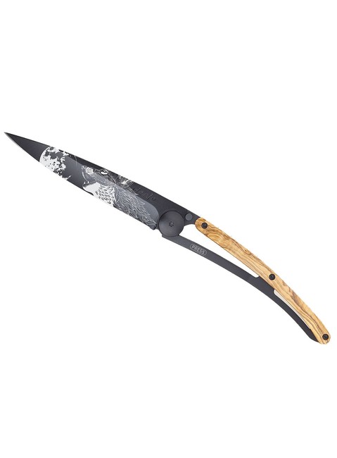 Nóż składany Deejo Pocket Knife Olive Wood - howling