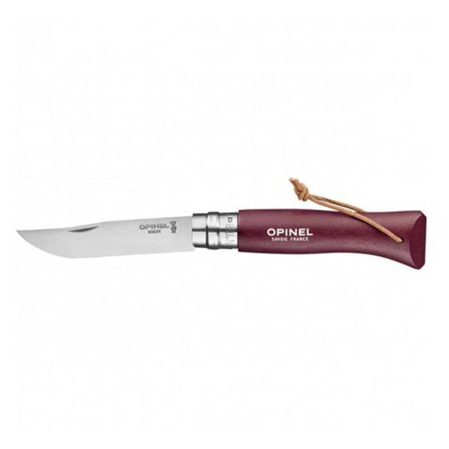 Nóż składany Opinel Inox Colorama N°08 - burgundy