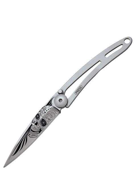 Nóż składany z linką Deejo Pocket Knife Naked 15 g - latino skull