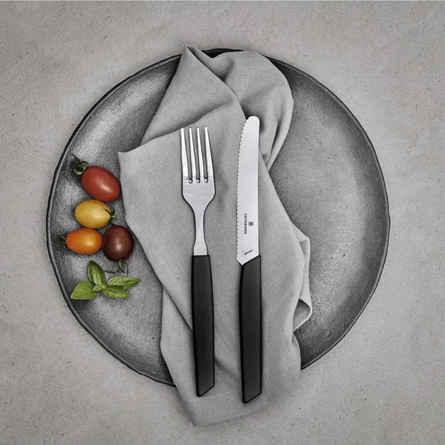 Nóż ząbkowany stołowy / do pomidorów Swiss Modern Victorinox - black