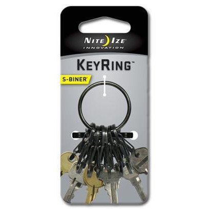 O-ring do kluczy S-Biner KeyRing Steel Nite Ize - czarny