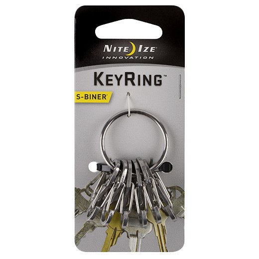 O-ring do kluczy S-Biner KeyRing Steel Nite Ize - stalowy