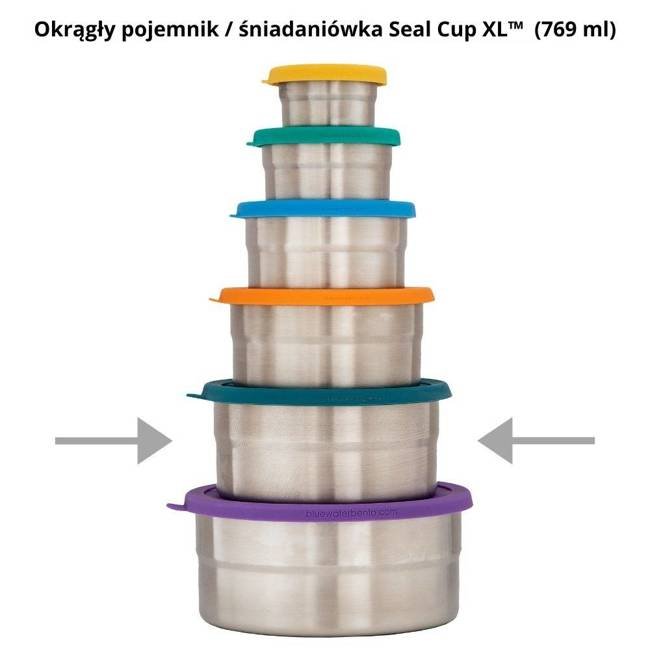 Okrągły pojemnik / śniadaniówka ECOlunchbox Seal Cup XL™ 769 ml - dark teal 