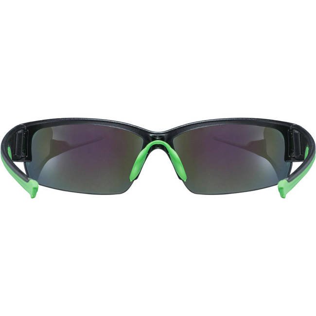 Okulary Uvex Sportstyle 215 - black mat / green