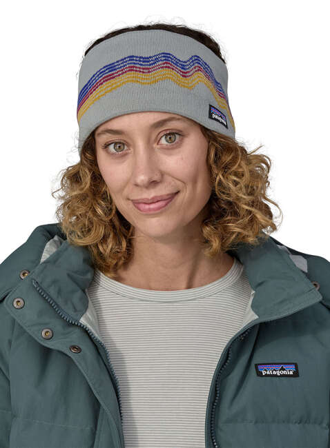 Opaska na głowę Patagonia Powder Town Headband - ridge rise / sleet green