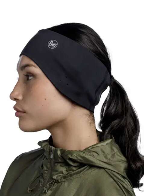 Opaska zimowa Buff Windproof Headband - grey logo