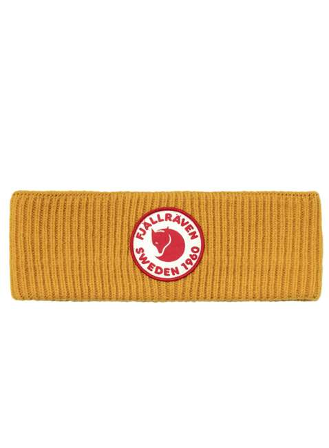 Opaska zimowa Fjallraven 1960 Logo Headband - mustard yellow