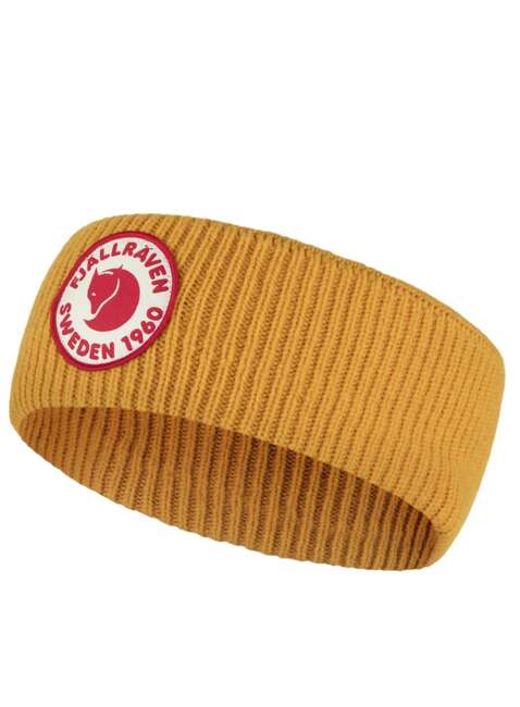 Opaska zimowa Fjallraven 1960 Logo Headband - mustard yellow