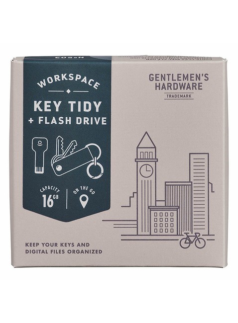 Organizer do kluczy Gentlemen's Hardware Key Tidy + Flash Drive