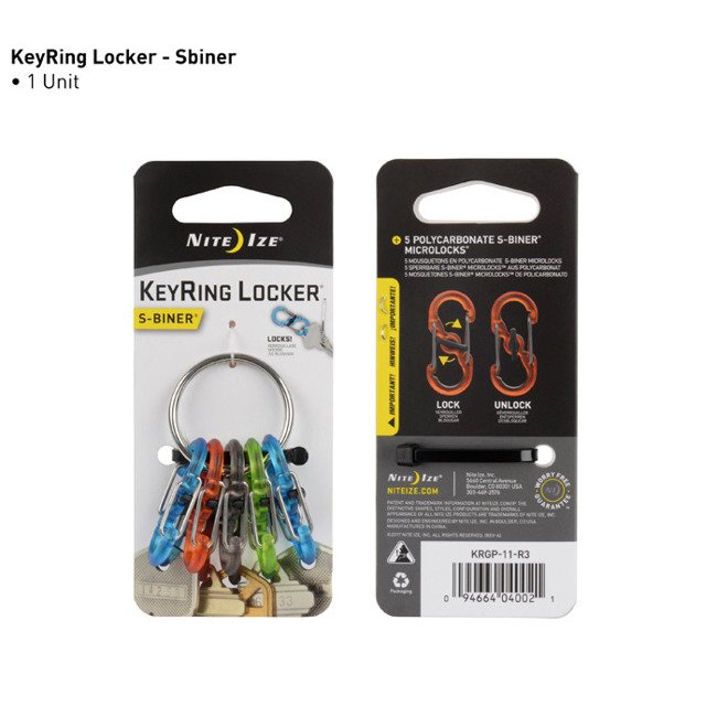 Organizer kluczy S-Biner KeyRing Locker Nite Ize - stalowy