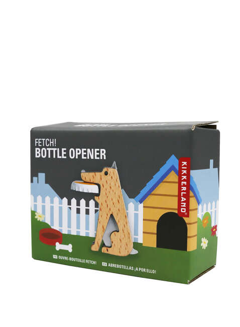 Otwieracz do butelek pies Kikkerland Bottle Opener - fetch!