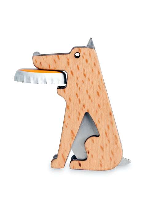 Otwieracz do butelek pies Kikkerland Bottle Opener - fetch!