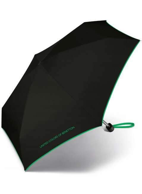 Parasol manualny Benetton Ultra Mini Flat - black