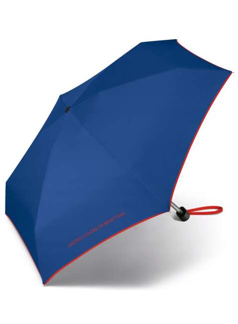 Parasol manualny Benetton Ultra Mini Flat - blue