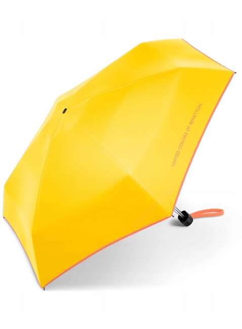 Parasol manualny Benetton Ultra Mini Flat - cyber yellow