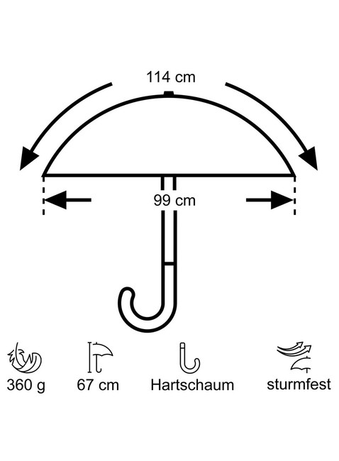 Parasol turystyczny Euroschirm Swing Flashlite - black