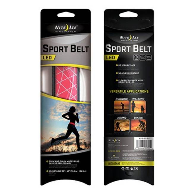 Pas sportowy do biegania ze światłem LED Sport Belt Nite Ize