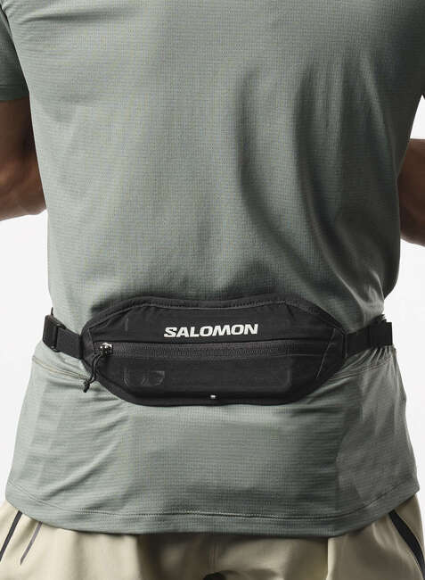 Pas sportowy na akcesoria Salomon Active Sling Belt - black / metal