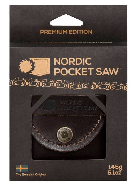 Piła łańcuchowa Nordic Pocket Saw Premium - skórzane etui