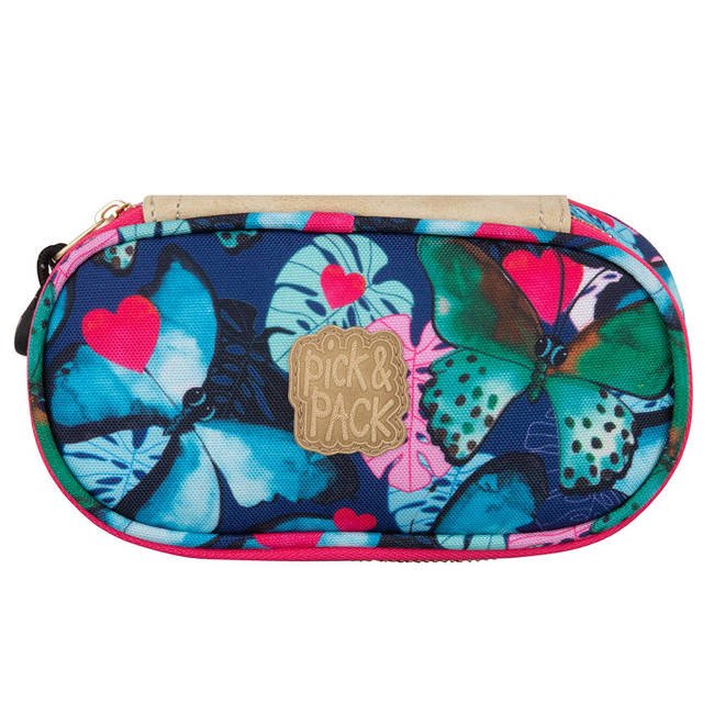 Piórnik Pick & Pack Beautiful Butterfly - navy