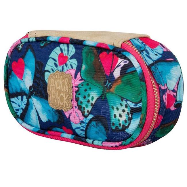 Piórnik Pick & Pack Beautiful Butterfly - navy