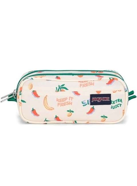 Piórnik dwukomorowy JanSport Large Accessory Pouch - five a day cream