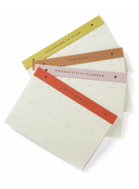 Planer tygodniowy Designworks Ink Weekly Postbound Notepad - camel 