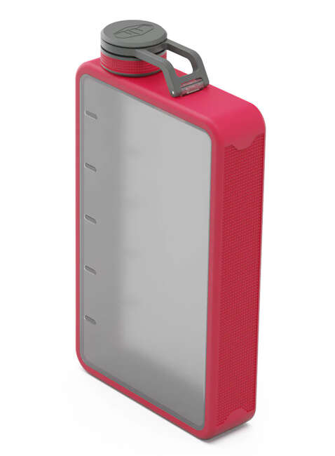 Płaska butelka piersiówka GSI Outdoors Boulder 16 Flask - haute red