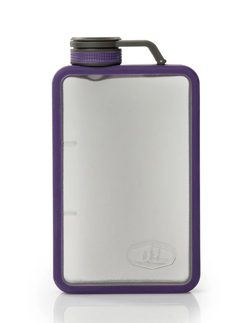 Płaska butelka piersiówka GSI Outdoors Boulder 6 Flask - purple