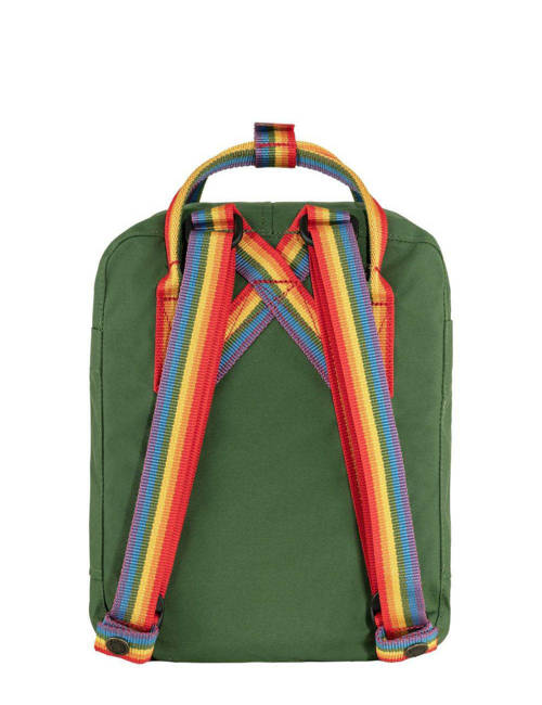 Plecak Fjallraven Kanken Mini Rainbow - spruce green / rainbow pattern