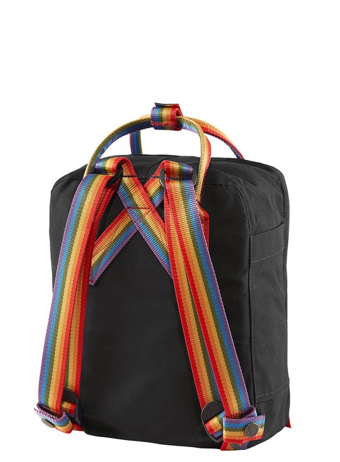 Plecak Fjallraven Kanken Rainbow Mini -black / rainbow pattern