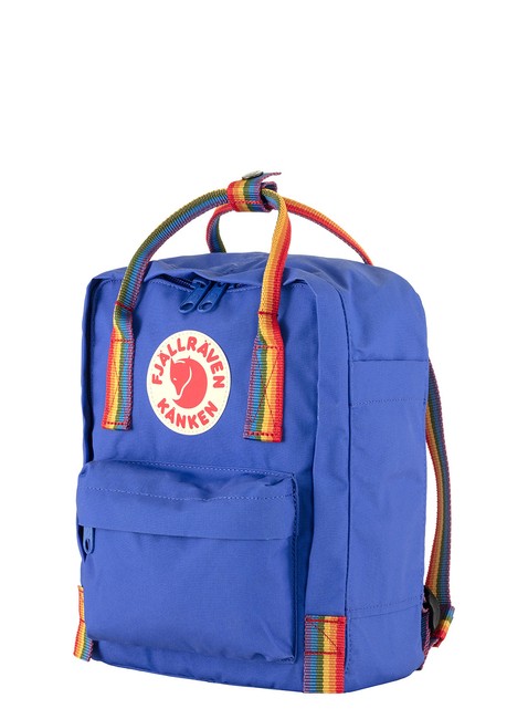 Plecak Fjallraven Kanken Rainbow Mini - cobalt blue / rainbow pattern