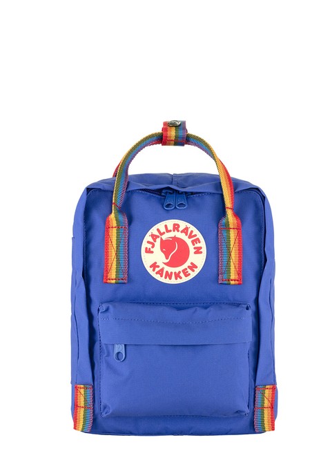 Plecak Fjallraven Kanken Rainbow Mini - cobalt blue / rainbow pattern