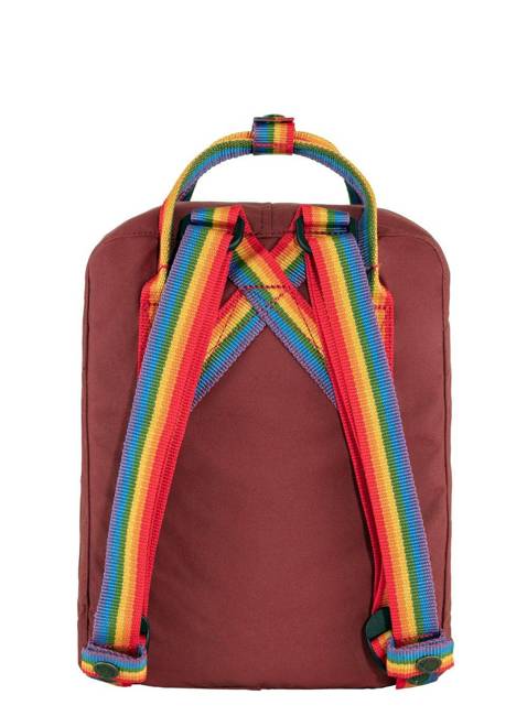 Plecak Fjallraven Kanken Rainbow Mini - ox red / rainbow pattern