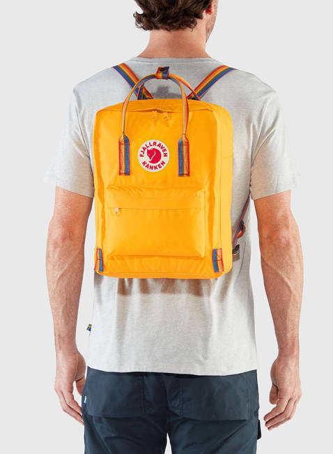 Plecak Fjallraven Kanken Rainbow - ochre / rainbow pattern