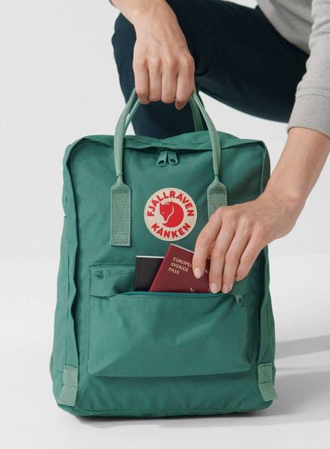 Plecak Fjallraven Kanken - arctic green / spicy orange