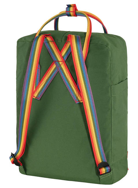 Plecak Fjallraven Kanken - spruce green / rainbow pattern
