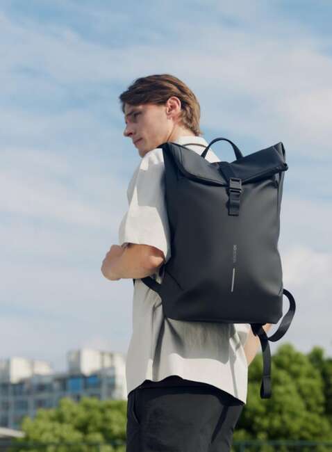 Plecak antykradzieżowy XD Design Urban Flap-top Backpack - black