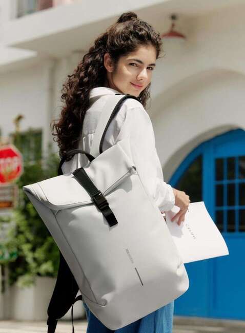 Plecak antykradzieżowy XD Design Urban Flap-top Backpack - off white